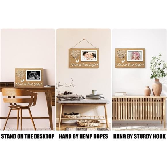 New Mom Baby Ultrasound Picture Frame Sonogram Keepsake Frame -4x6 Photo - Picture 4 of 7